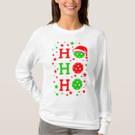 Camiseta Ho, Ho, Ho Pickleball Natal
