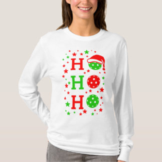 Camiseta Ho, Ho, Ho Pickleball Natal