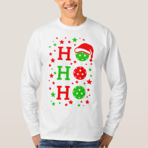 Camiseta Ho, Ho, Ho Pickleball Natal