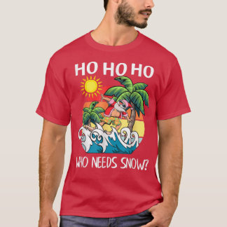Camiseta Ho Ho Ho Que Precisa De Natal Engraçado Na Neve No