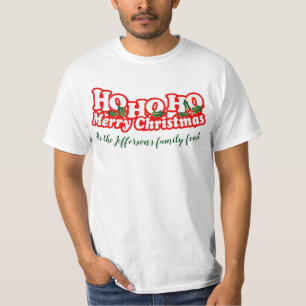 Camiseta Ho Ho Ho T personalizado Feliz Natal
