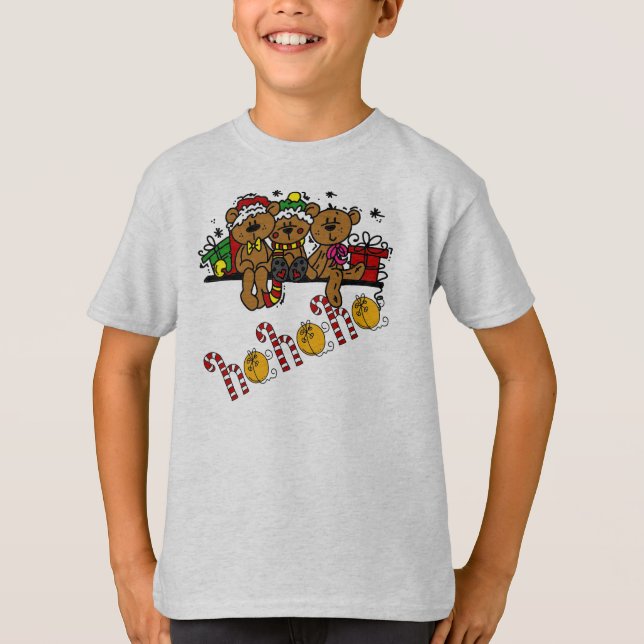 Camiseta Ho Ho Ho Teddy Bears (Frente)