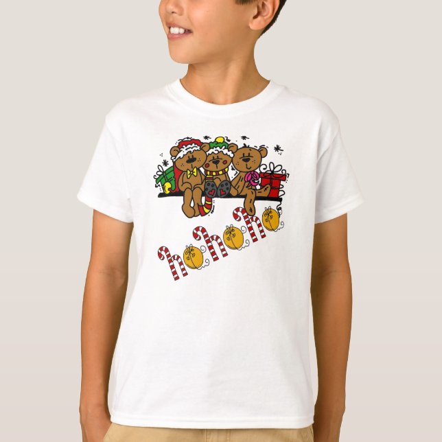 Camiseta Ho Ho Ho Teddy Bears (Frente)