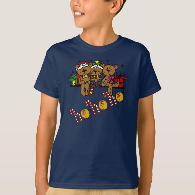 Camiseta Ho Ho Ho Teddy Bears (Frente)