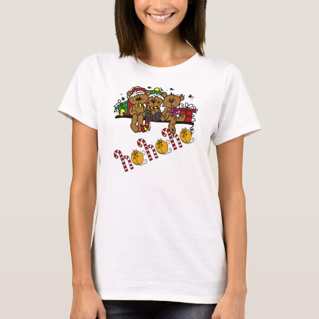 Camiseta Ho Ho Ho Teddy Bears (Frente)