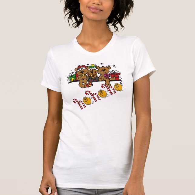 Camiseta Ho Ho Ho Teddy Bears (Frente)