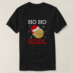 Camiseta Ho Ho HODL Bitmoney Crypto Holiday Investor Design