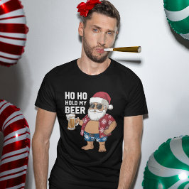 Camiseta Ho Ho Hold My Beer, Fun Christmas Gift