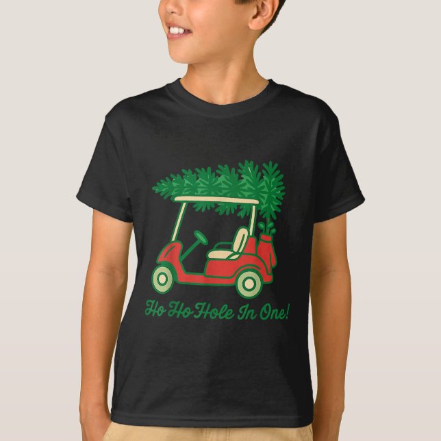 Camiseta Ho Ho Hole In One Santa Golf Christmas Holiday Gol (Frente)
