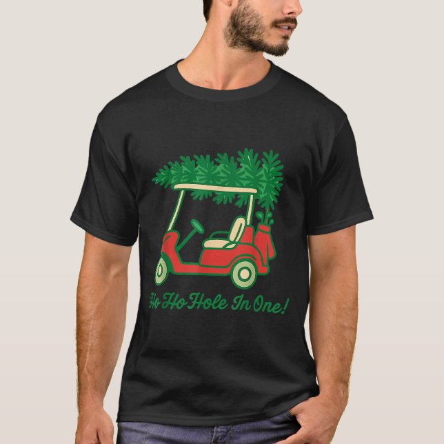 Camiseta Ho Ho Hole In One Santa Golf Christmas Holiday Gol (Frente)
