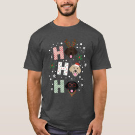 Camiseta Ho Ho Labrador Retriever Feliz Natal