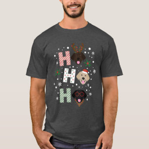 Camiseta Ho Ho Labrador Retriever Feliz Natal