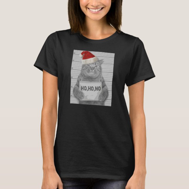 Camiseta Ho Ho No Cat Natal (Frente)