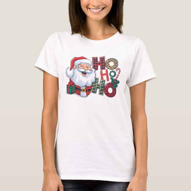 Camiseta Ho Ho Papais noeis (Frente)