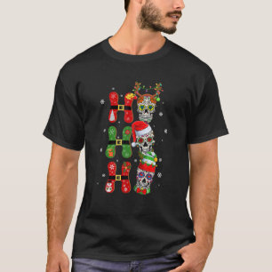 Camiseta Ho Ho Papais noeis Pele Mexicana Natal Engraçado 