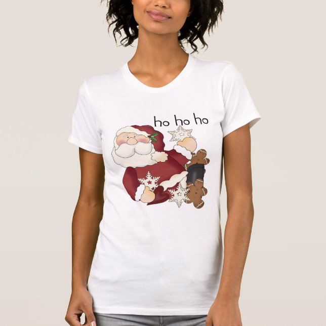 Camiseta Ho Ho Papais noeis T-shirts e presentes (Frente)