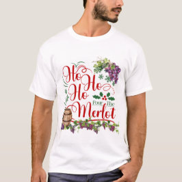 Camiseta Ho Ho Pôr A Vinha De Uva Merlot
