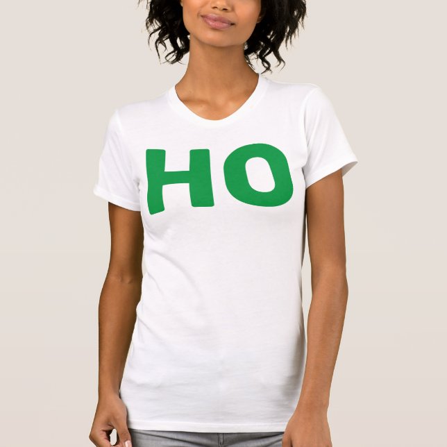 Camiseta HO Natal Engraçado (Frente)