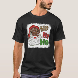 Camiseta Ho Os Papais noeis Afro-Americanos Negros Feliz Na