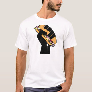 Camiseta Hoagie Sandwich Guy Fist Resist Anti Trump