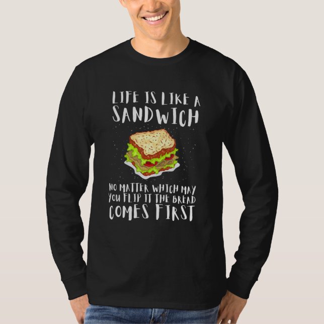 Camiseta Hoagie Sub-Artist E Sandwich Maker Bread Vem (Frente)