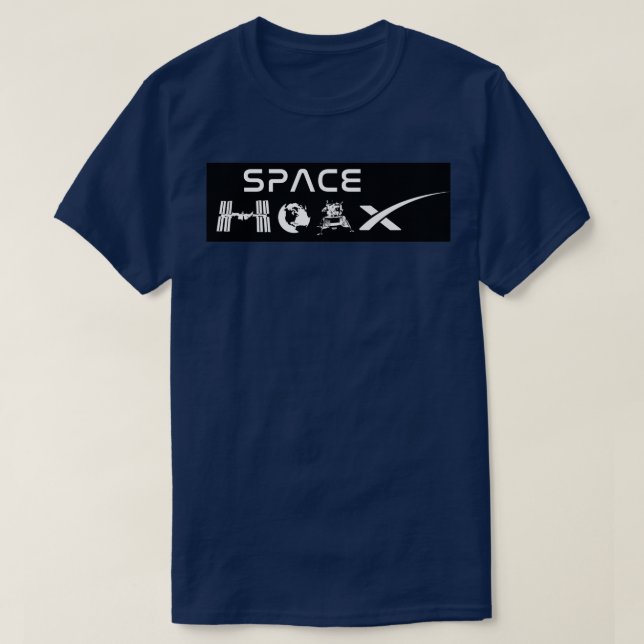 CAMISETA HOAX DE ESPAÇO (Frente do Design)