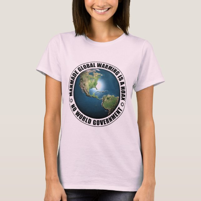 Camiseta Hoax para aquecimento global (Frente)