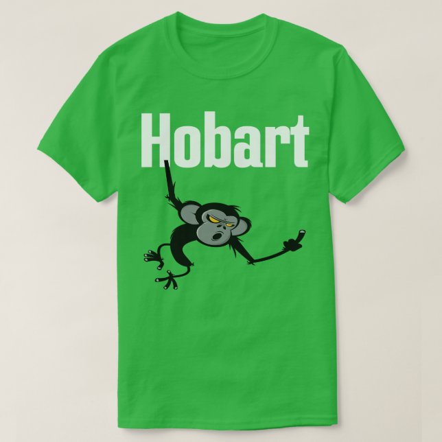 Camiseta Hobart Monkey You Austrália Me Levantou (Frente do Design)