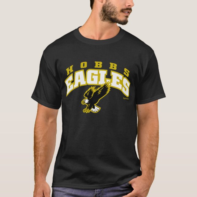 Camiseta Hobbs Eagles arqueado rotulando o t-shirt (Frente)