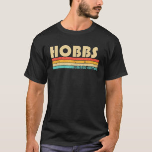 Camiseta HOBBS Surname Funny Retro Vintage 80s 90s Aniversá
