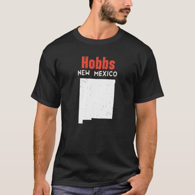 Camiseta Hobbs USA State America Travel New Mexican New Mex (Frente)