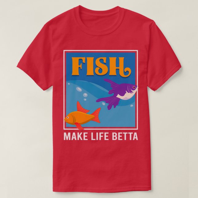 Camiseta Hobby aquário de peixes (Frente do Design)