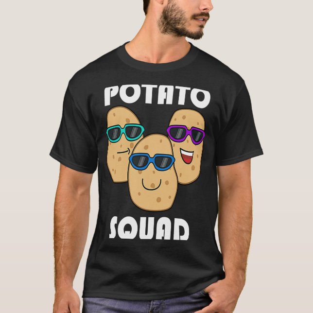 Camiseta Hobby Chef Potatoe Squad Ironic Saying Vegetables (Frente)