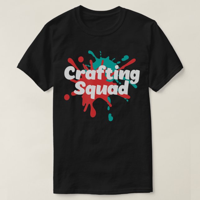 Camiseta Hobby Crafter Designer Crafting Squad  (Frente do Design)