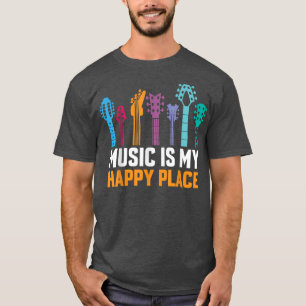 Camiseta Hobby de Coletar Música de Guitarras É Meu Lugar F