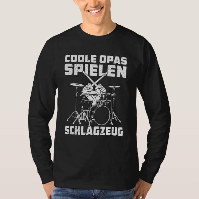 Camiseta Hobby do Mais velho do Kit de Tambor do Vovô legal (Frente)