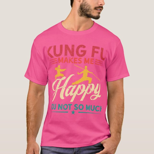Camiseta Hobby Faz Feliz Com Você - Kung Fu (Frente)
