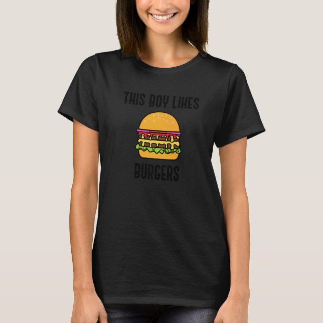 Camiseta Hobby Hamburger Chef Eating Burgers Fast Food   (Frente)