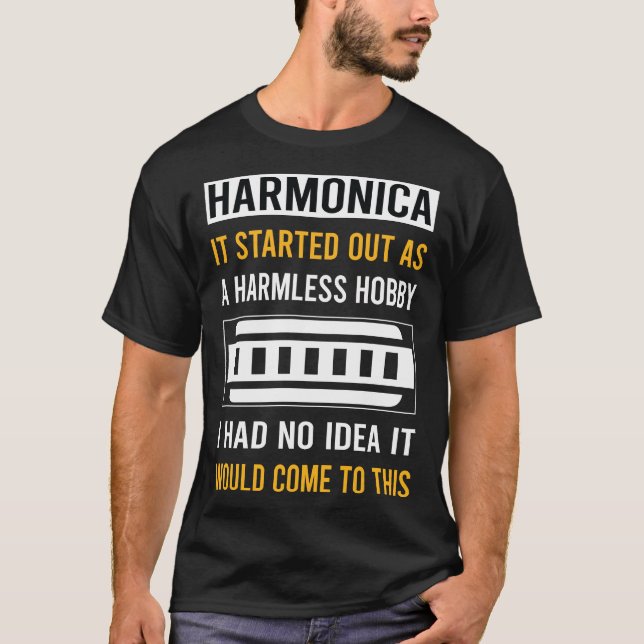 Camiseta Hobby Harmonica Mouth Orgão (Frente)