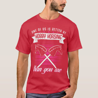 Camiseta Hobby Horse Girl Riding Hobbycavalo amigo