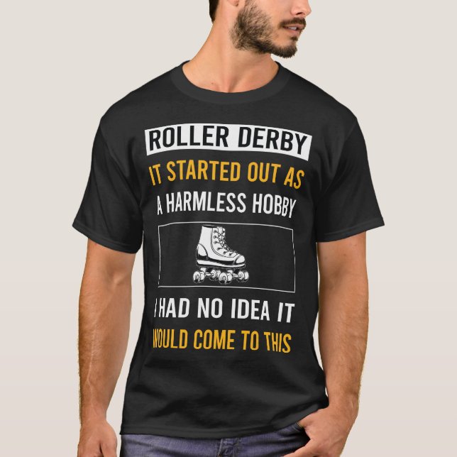 Camiseta Hobby Indefeso Roller Derby Skating Skate Skater (Frente)
