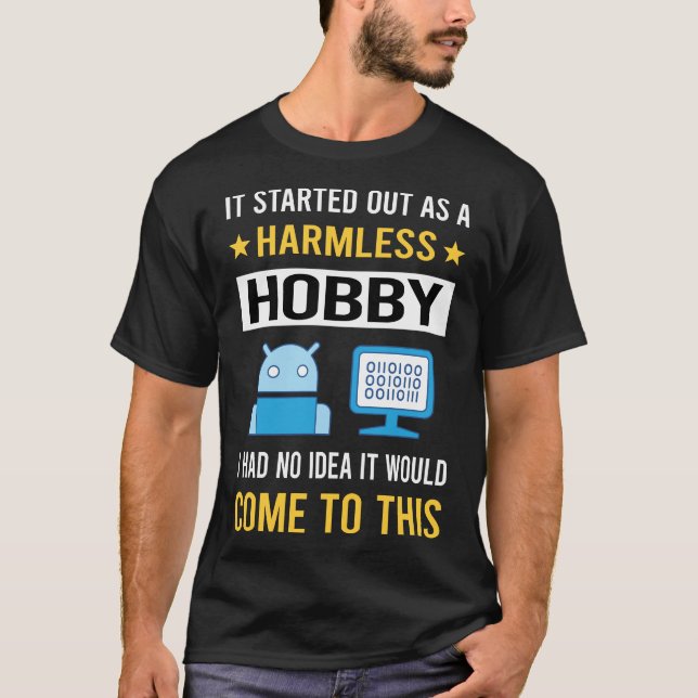 Camiseta Hobby sem perigo Inteligência Artificial AI (Frente)