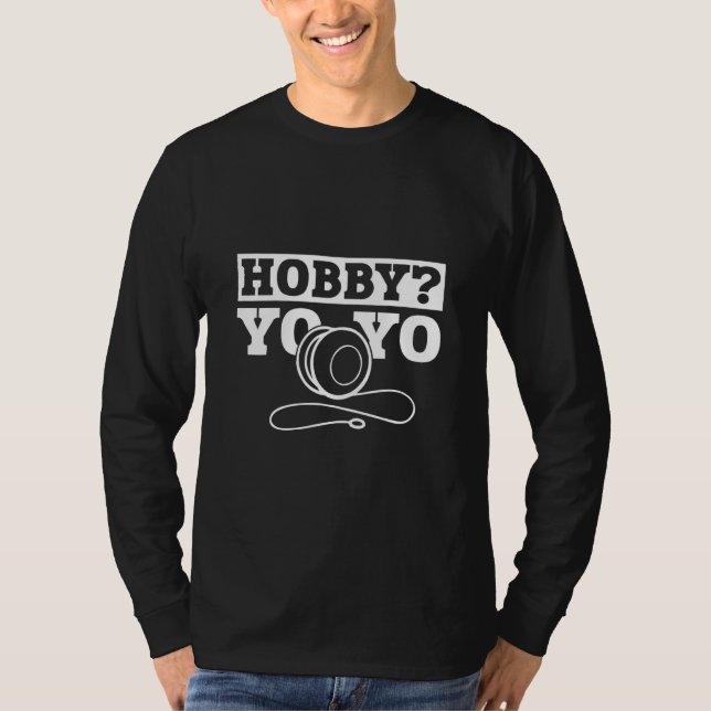 Camiseta Hobby Yo Yo I Practice Cool YoYo Skills Show yo yo (Frente)