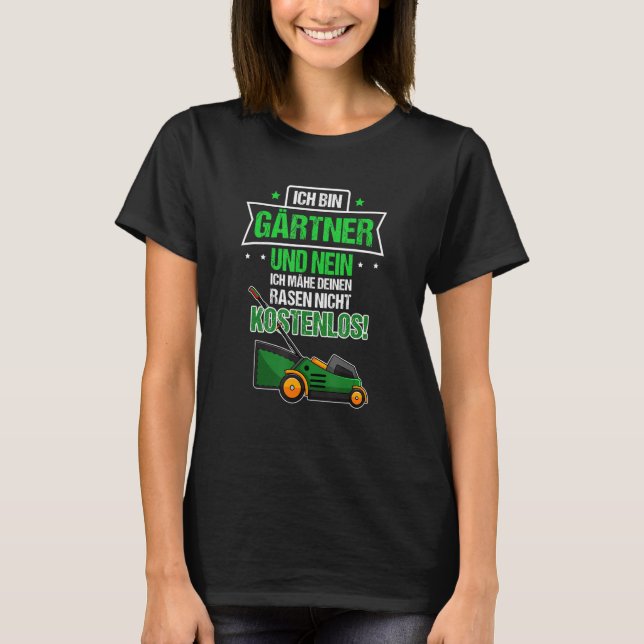 Camiseta Hobbygärtner Allotner Garden Lawn Mower Garden (Frente)