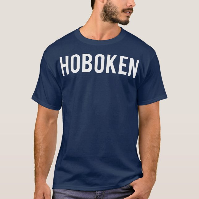 Camiseta Hoboken Legal Nova Jersey NJ cidade engraçada bara (Frente)