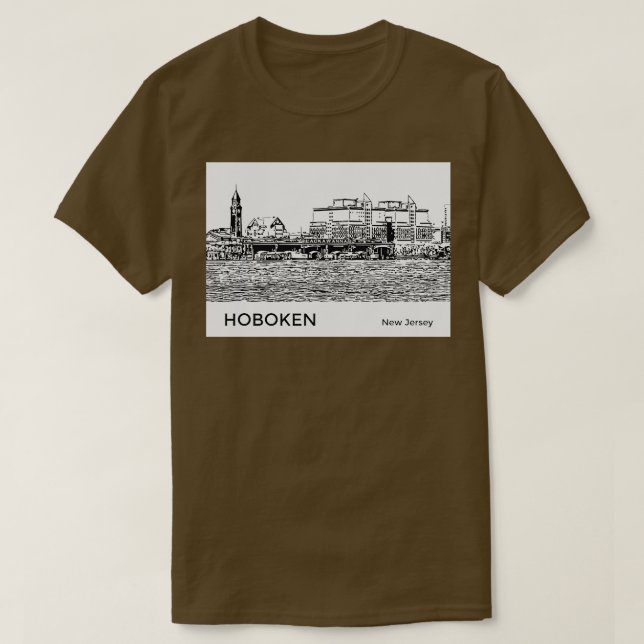 Camiseta Hoboken New Jersey (Frente do Design)
