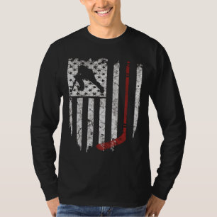 Camiseta Hockey American Flag Hoodie MensHoodie
