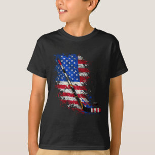 Camiseta Hockey Bandeira Americana 4 De Julho