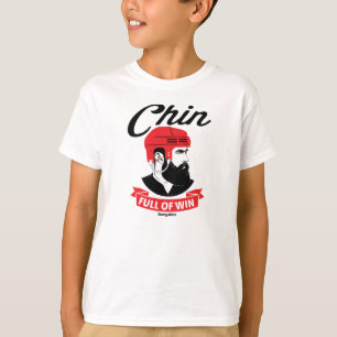 Camiseta Hockey Beard Chin Cheio da Juventude