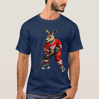 Camiseta Hockey - Camisa-T de Kangaroos de hóquei no gelo